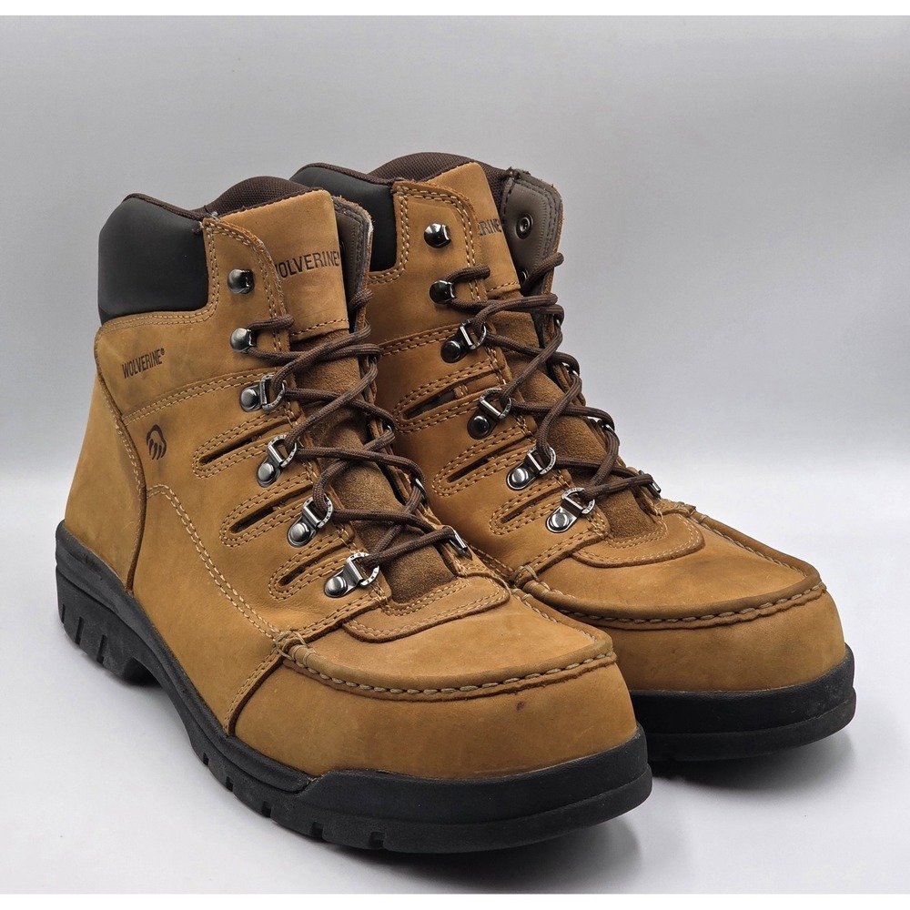 Wolverine Potomac 6" Steel Toe Work Boots Mens 14M W04349 EH Brown Leather